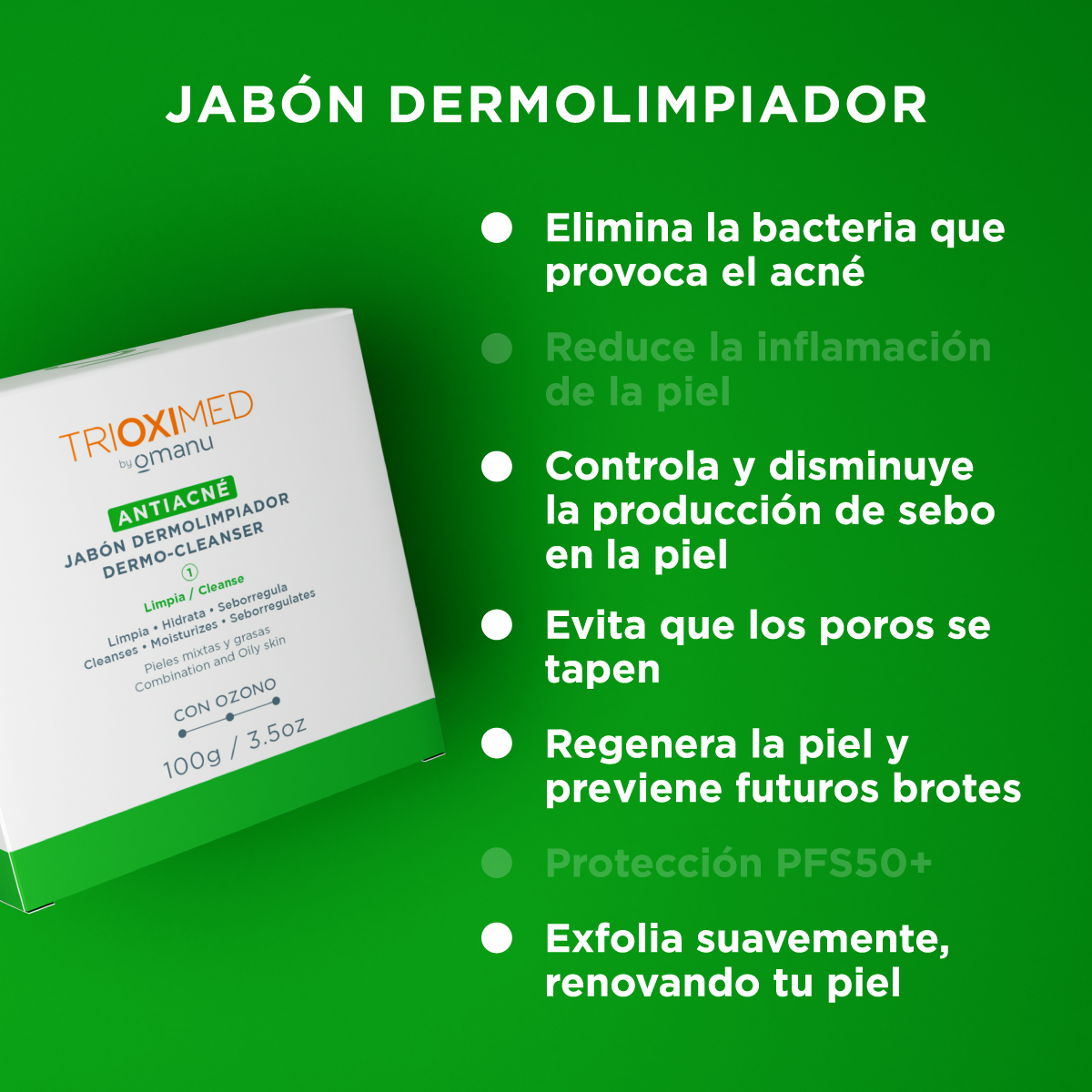 ¿Cómo actúa el jabón dermolimpiador
